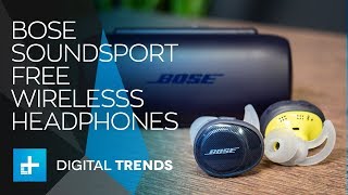 Bose SoundSport Free Fully Wireless Headphones  Hands On Review [upl. by Edasalof754]