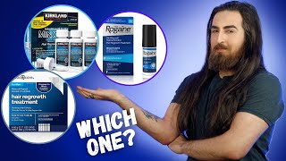 Which is the Best Minoxidil Brand Rogaine vs Kirkland vs Amazon Basic Care [upl. by Seibold]