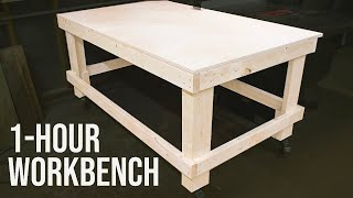 The 1Hour Workbench  Outfeed Table  Woodworking DIY [upl. by Settera632]