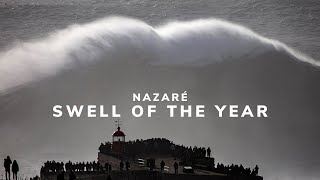 Nazaré BIGGEST Swell of the Year [upl. by Ydorb]