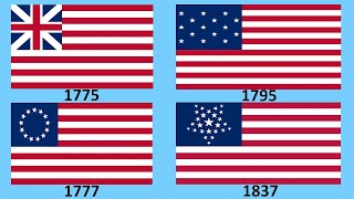 Flag of USA  Historical Evolution  from 1775 to  Future [upl. by Sumerlin]