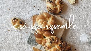 Házi magvas császárzsemle 🥯 öregtésztával [upl. by Aplihs926]