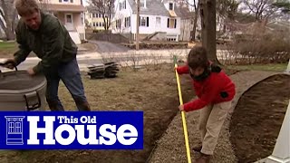 How to Build a Flagstone Walkway  This Old House [upl. by Toulon]