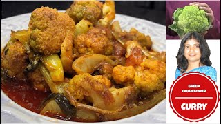 সবুজ ফুলকপি রান্না Green Cauliflower recipes sobuj fulkopi recipe in Bengali  Fulkopir Recipe [upl. by Valina299]