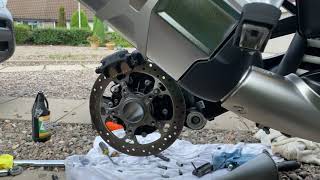 BMW R1250 GS Adventure 2021 1st service part 1 [upl. by Odlonra986]