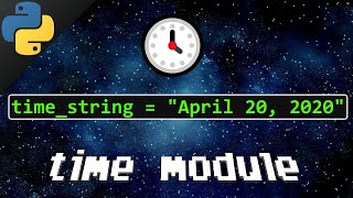 Python time module ⌚ [upl. by Nalliuq]