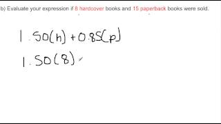 Lesson 83 Creating and Evaluating Algebraic Expressions [upl. by Anitneuq916]