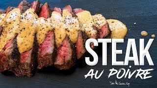 Wagyu Steak au Poivre  Pepper Steak Recipe  SAM THE COOKING GUY 4K [upl. by Leipzig]