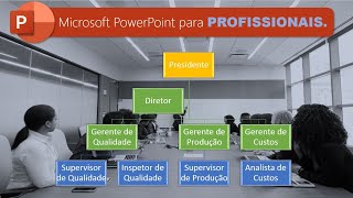 Como fazer um organograma no PowerPoint [upl. by Nevanod]