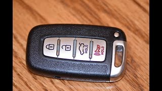 DIY  How to change SmartKey Key fob Battery on Hyundai Genesis  Sonata  Equus [upl. by Dorr]