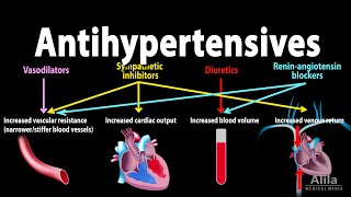 Antihypertensive Medications  Pharmacology Animation [upl. by Aiduan986]