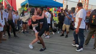 DANCING TO REGGAE MUSIC SUMMER 2019 BROOKLYN NEW YORK CITY USA [upl. by Follansbee]