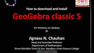 How to download and install GeoGebra Classic 5 [upl. by Hedi]