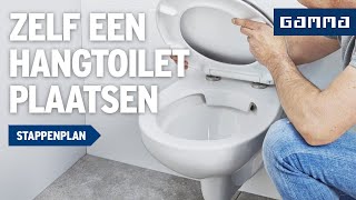 Hangtoilet plaatsen  Klustips  GAMMA België [upl. by Wilburt]