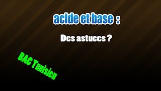 03acide et base des astuces [upl. by Echo]