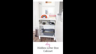 How to Make a DIY Hidden Litter Box from an IKEA Cabinet [upl. by Abagail]