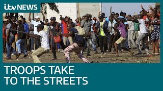 Deadly violence hits Zimbabwes streets after election  ITV News [upl. by Celestyn]