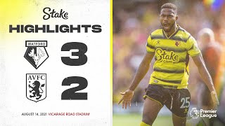 Dennis Sarr amp Cucho GOALS  Watford 32 Aston Villa  Extended Highlights [upl. by Porter]