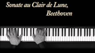 Au Clair de Lune  Beethoven  Piano  Moonlight Sonata  Op27 No2 [upl. by Neeluj]