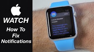 Apple Watch  How To Fix Mail amp Message Notifications [upl. by Oicirtap]