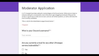 How To Make A Mod Application For Your Discord server [upl. by Naimerej]