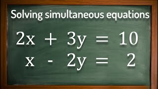 Simultaneous Equations explained step by step  GCSE Maths [upl. by Solon]