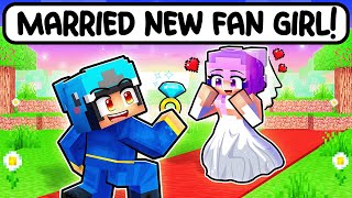 Omz MARRIED A NEW CRAZY FAN GIRL in Minecraft [upl. by Gittle697]