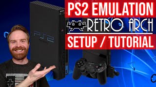 PlayStation 2 PS2 Emulator on RetroArch PCSX2 Core Install guide setup  config  tutorial [upl. by Niryt]