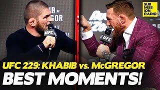 CRAZIEST MOMENTS From UFC 229 Khabib vs McGregor Press Conference [upl. by Latsirc229]