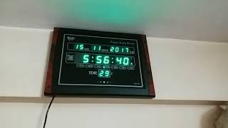 Ajanta Digital wall clock OLC104 Green Digits [upl. by Ciri]