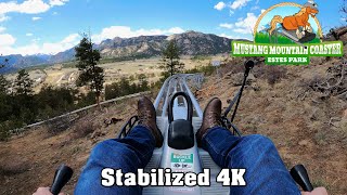 NEW Mustang Mountain Coaster Stabilized 4K POV  Estes Park [upl. by Dodi]