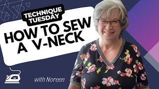 How To Sew A Perfect V Neck [upl. by Magree]