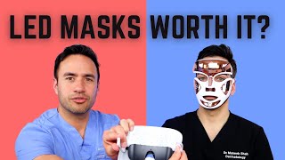 DERMATOLOGIST REVIEWS LED MASKS RED LIGHT and BLUE LIGHT [upl. by Batruk543]