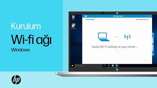 Windowsta HP LaserJet Yazıcınızı Kablosuz Bir Ağda Kurma [upl. by Golliner875]