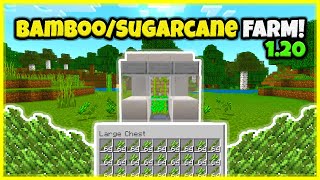 BEST BAMBOOSUGARCANE FARM VERY FAST In Minecraft Bedrock And Java 120 [upl. by Atsok]