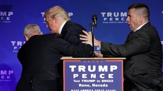 Donald Trump rushed off stage during rally in Nevada [upl. by Lavine855]