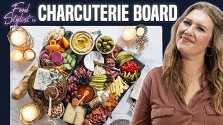 Food Stylist Shows How to Make A Beautiful Charcuterie Board  Meat and Cheese Board for New Year’s [upl. by Chernow563]