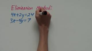 Elimination Method  Simultaneous Equations [upl. by Drallim]