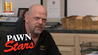 Pawn Stars Rick Gets Owned  History [upl. by Yerhpmuh802]