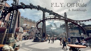 FLY FullLayout OffRide Phantasialand  Worlds longest and first launched flying coaster [upl. by Wagshul939]