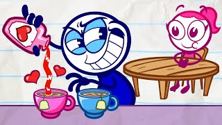 Pencilmates Favorite Pasta  Animated Cartoons Characters  Animated Short Films  Pencilmation [upl. by Sloane568]