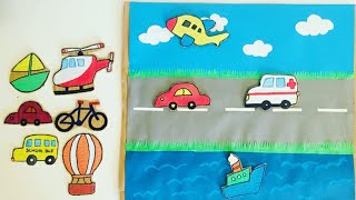 DIY  Modes Of Transport  Land Water amp Air Transportation  Cardboard Crafts [upl. by Whitelaw642]