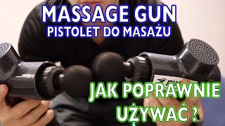 Jak używać massage gun pistolet do masażu  Masażer wibracyjny na bolące mięśnie i nie tylko 🔥 [upl. by Trinl]