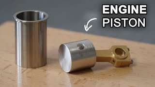 Making a 4 Stroke Engine Episode 1  Piston and Connecting Rod [upl. by Airamat598]