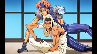 Squalo and Tiziano  JoJos Bizarre Adventure Part 5 Golden Wind Episode 22 [upl. by Grane521]