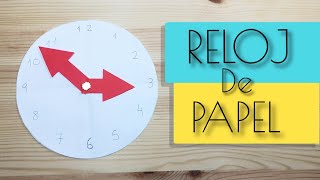 COMO HACER UN RELOJ DE PAPEL [upl. by Hsemin]