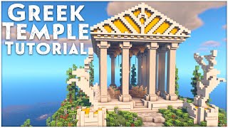 How to Build a Greek Temple  Minecraft Tutorial [upl. by Garrison]