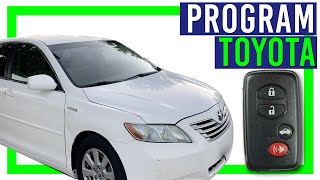 How To Program Toyota Smart Key Fob At Home [upl. by Ellimahs]