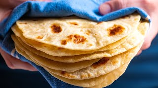 Easy Soft Flour Tortillas Recipe [upl. by Savihc]