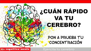 ACTIVA TU CEREBRO AL 100 por ciento con este test de VELOCIDAD MENTAL [upl. by Ynaffad156]